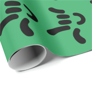ILY (I Love You) ASL - Gift Wrapping GREEN Paper