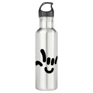 ILY (I LOVE YOU) in ASL 710 Ml Water Bottle