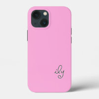 ILY - I Love You - Plain Pink - customize it -