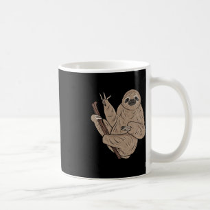 ILY Sloth ASL Hand Gesture Deaf Hearing Loss Aware Coffee Mug