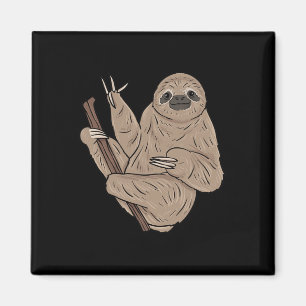 ILY Sloth ASL Hand Gesture Deaf Hearing Loss Aware Magnet