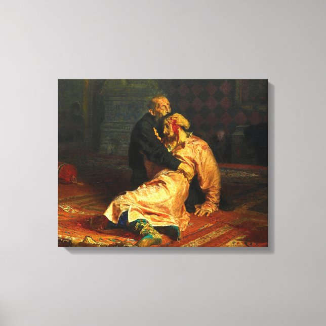 Ilya Repin - Ivan the Terrible and His Son Ivan Canvas Print (Front)