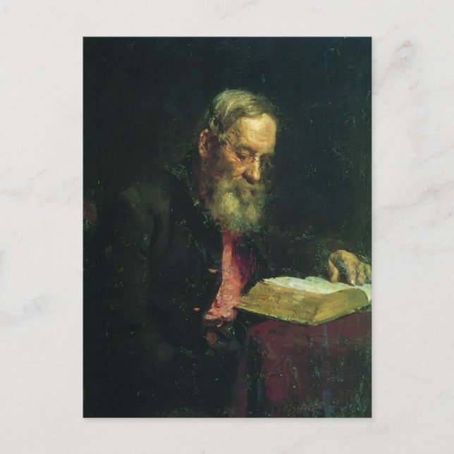 Ilya Repin- Portrait of Efim Repin Postcard (Front)