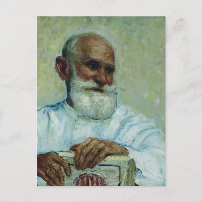 Ilya Repin-Portrait of physiologist Ivan Pavlov Postcard (Front)