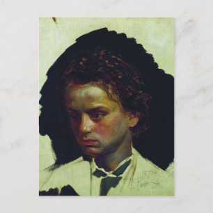 Ilya Repin- Portrait of sculptor Ilya Yakovlevich Postcard