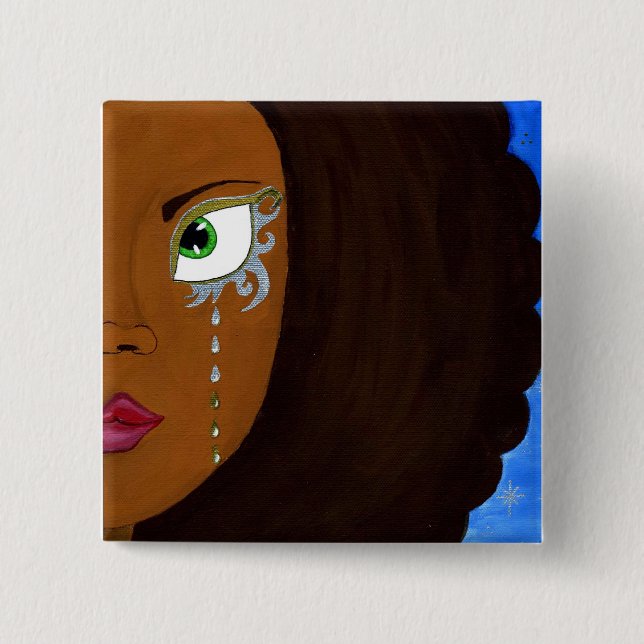 I'Lythia 2 Inch Square Button (Front)