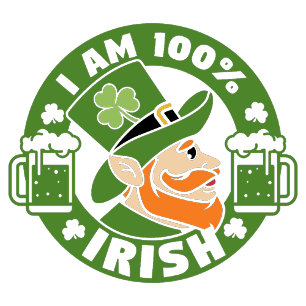 I'm 100% Irish Paper Cups