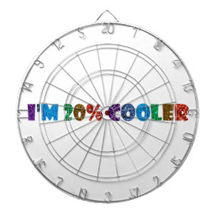 i'm 20% cooler brony dartboard