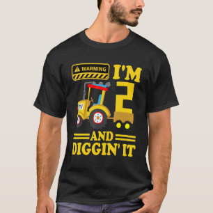 I'm 2 And Digging It 2 Years Boys 2nd Birthday Exc T-Shirt