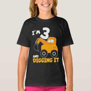 I'm 3 and Digging It  T-Shirt