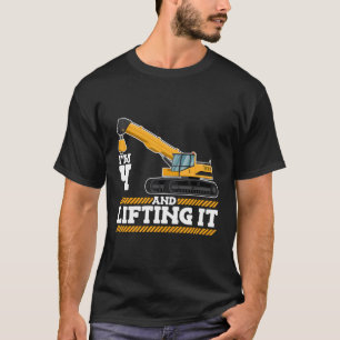 I'M 4 And Lifting It Construction Truck 4Th Birthd T-Shirt