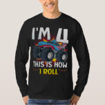 I'm 4 This is how I roll Monster Truck Men LS T-Shirt<br><div class="desc">I'm 4 This is how I roll Monster Truck 4th Birthday Boys Family Matching Design Gift Tee Men Basic Long Sleeve T-Shirt Classic Collection.</div>