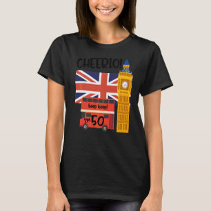 I'm 50  50th Birthday British London Theme Fiftiet T-Shirt