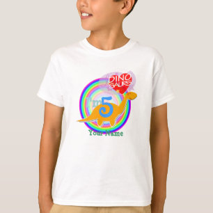 I'm 5 - 5th Birthday Celebration Dino T-Shirt