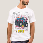 I'm 5 This is how I roll Monster Truck Men T-Shirt<br><div class="desc">I'm 5 This is how I roll Monster Truck 5th Birthday Boys Family Matching Design Gift Tee Men T-shirt Classic Collection.</div>