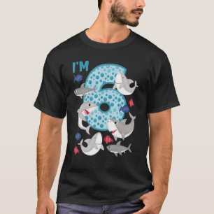 I'm 6 6th Birthday Crew Shark Theme Family Matchin T-Shirt