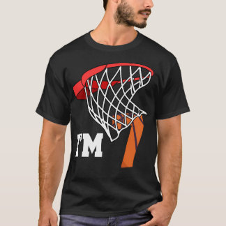 I'M 7 Basketball 7Th Birthday Basketball Player T-Shirt