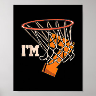 I'm 7 Sketll Theme Birthday Party Celebration 7th Poster