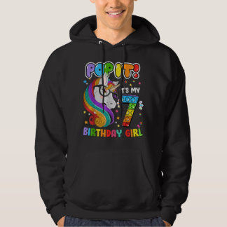 I'm 7 Years Old 7th Birthday Unicorn Girls Pop It  Hoodie
