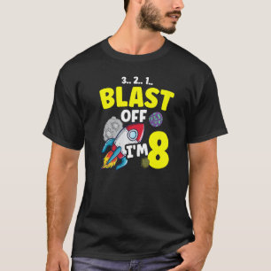 I'm 8 Science Future Scientist Happy Birthday Pre T-Shirt