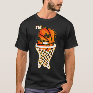 I'm 9 Basketball Birthday Theme Bday Party Celebra T-Shirt