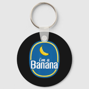 I'm A Banana Costume Halloween Fruit Yellow Fun Keychain