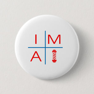 Im A Barber 2 Inch Round Button