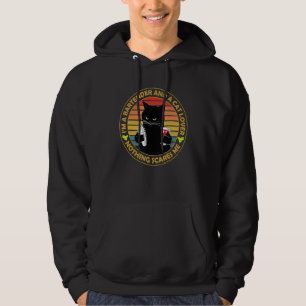 Im A Bartender And A Cat - Black Cat Bartender Hoodie