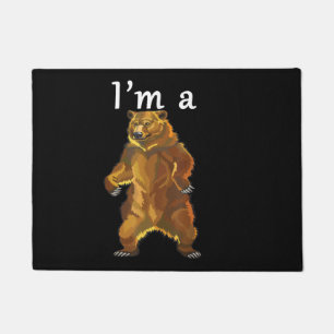 I'm a Bear Grizzly and Brown Bears Doormat