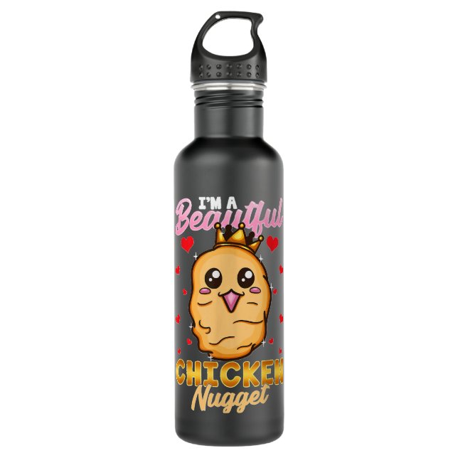 I'm A Beautiful Chicken Nugget 710 Ml Water Bottle (Front)