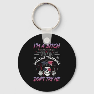 I'm A Beautiful Intelligent Thoughtful Caring Hone Keychain