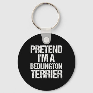 I'm A Bedlington Terrier Funny Halloween Dog Costu Keychain