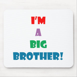 I'm a big brother text mouse pad