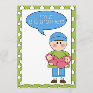 i'm a big brother (twin sisters) announcement