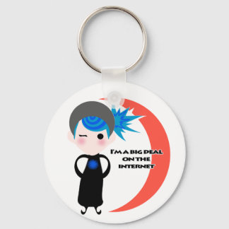 I'm a Big Deal on the Internet - Blue Spectrum Keychain