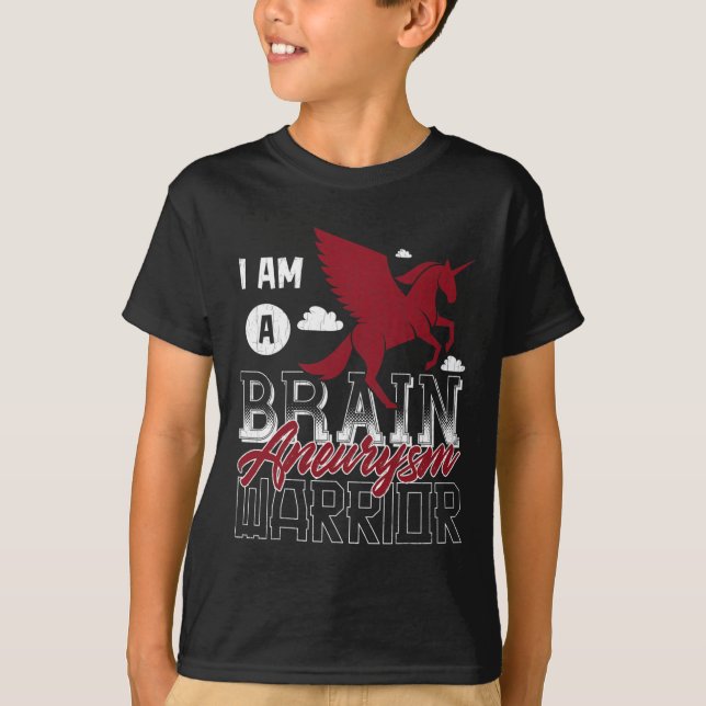 I'm A Brain Aneurysm Warrior Awareness Support Gra T-Shirt (Front)