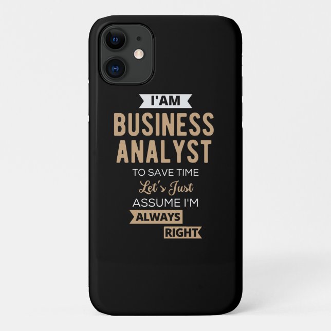 im a business analyst to save time Case-Mate iPhone case (Back)