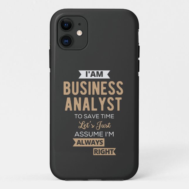 im a business analyst to save time Case-Mate iPhone case (Back)