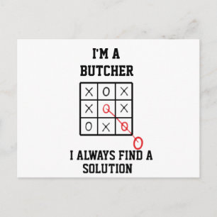 Im A Butcher I Always Find A Solution  Postcard