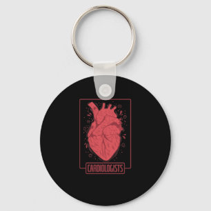 I'm a cardiologist heart and doctor keychain