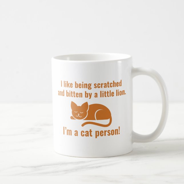 I'm A Cat Person Coffee Mug (Right)