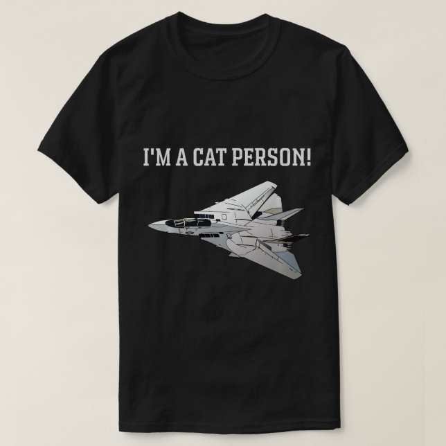 i'm a cat person f-14 tomcat Pullover Hoodie (Design Front)