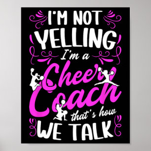I'm A Cheer Coach Cheerleading Coach Cheerleader C Poster