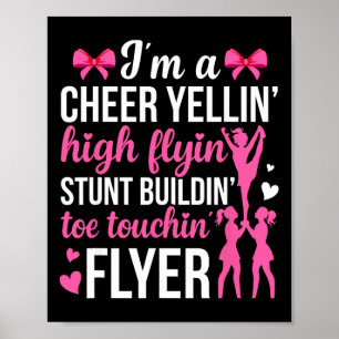 I'm A Cheer Flyer Cheerleading Flyer Cheerleader F Poster