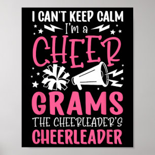 I'm A Cheer Grams Of A Cheerleader Grams Grandma Poster