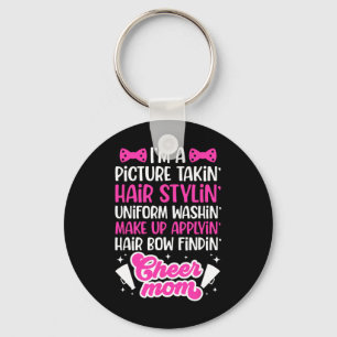 I'm A Cheer Mom Of A Cheerleader Mother Cheerleadi Keychain