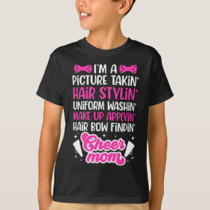 I'm A Cheer Mom Of A Cheerleader Mother Cheerleadi T-Shirt