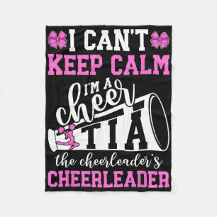 I'm A Cheer Tia Of A Cheerleader Tia Cheerleading Fleece Blanket