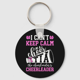 I'm A Cheer Tia Of A Cheerleader Tia Cheerleading  Keychain
