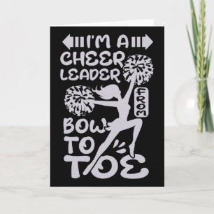 I'm A Cheerleader From Bow To Toe Card